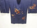 菊模様絵羽道行コート【中古】【着】