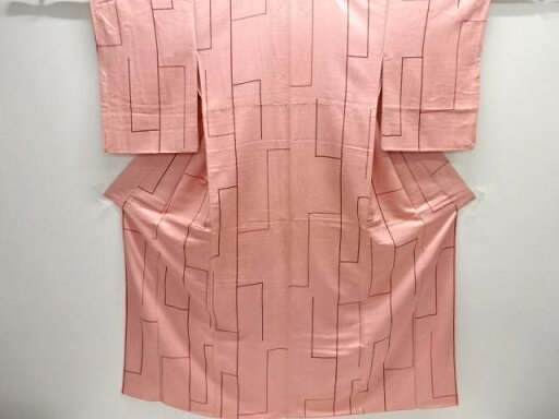 幾何学模様小紋着物【中古】【着】【Pnt】 幾何学模様小紋着物【中古】【着】【Pnt】