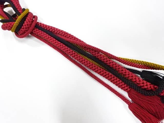 正絹　手組帯締め【中古】【着】