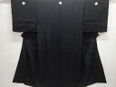 紋付羽二重男物着物アンサンブル【中古】【着】