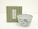 京焼 河合瑞豊造 安南手兎絵福茶碗(箱付)【中古】【道】