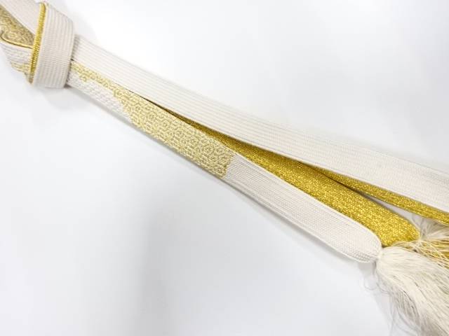 正絹　手組帯締め【中古】【着】