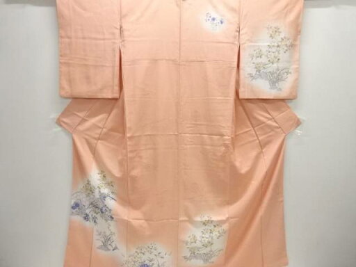 枝花に鳥模様訪問着【中古】【着】【Pnt】 枝花に鳥模様訪問着【中古】【着】【Pnt】