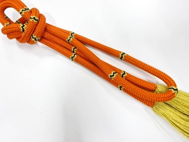 正絹　手組帯締め【中古】【着】