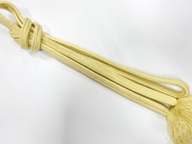 正絹　無形文化財　道明製　手組帯締め【中古】【着】