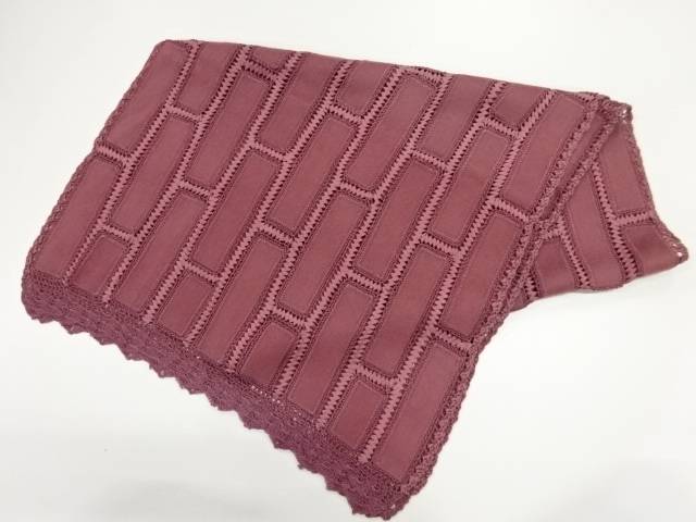 リボン織幾何学模様ショール【リサイクル】【中古】【着】【Pnt】【sp_off】