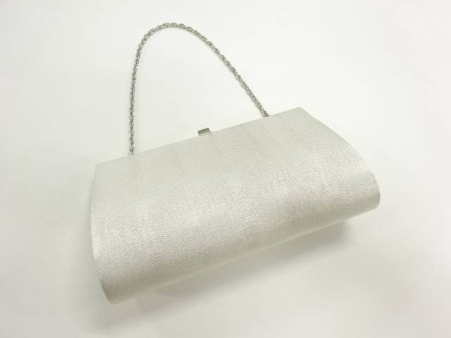 銀糸線描き模様織出し和装バッグ【リサイクル】【中古】【着】【Pnt】【sp_off】