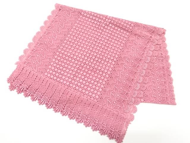 レース花模様ショール【リサイクル】【中古】【着】【Pnt】(4)