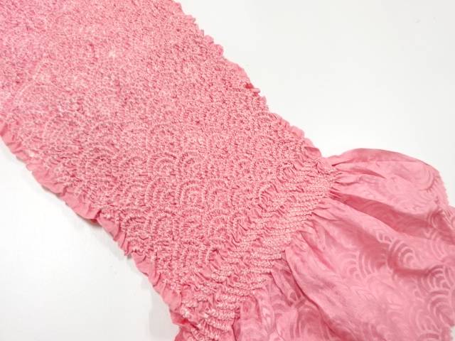 正絹　絞り帯揚げ【リサイクル】【中古】【着】