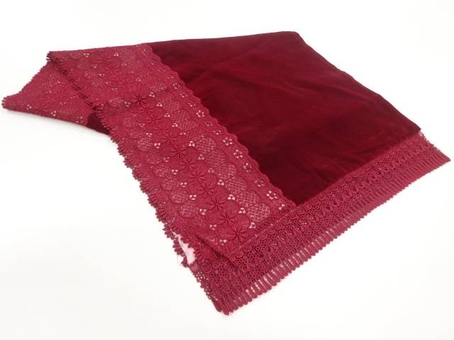 ビロードレース花模様ショール【リサイクル】【中古】【着】【sp_off】