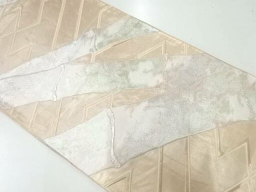 竹節模様織出し袋帯(材料)【アンティーク】【中古】【着】 竹節模様織出し袋帯(材料)【アンティーク】【中古】【着】