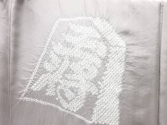 絞り将棋駒模様男物長襦袢【アンティーク】【中古】【着】