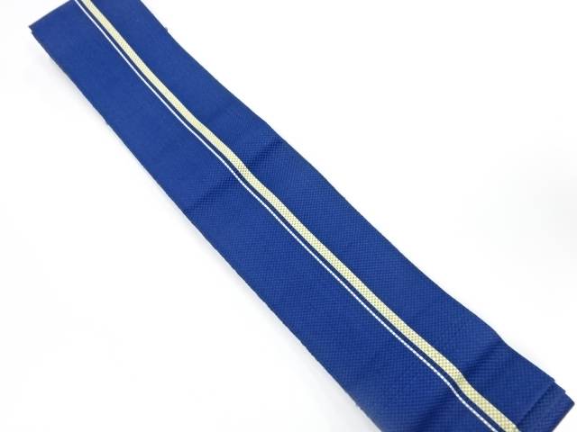 縞模様織り出し　男物角帯【中古】【着】