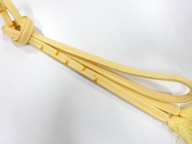 正絹　手組帯締め【中古】【着】