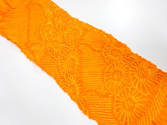 正絹　絞り　帯揚げ【中古】【着】