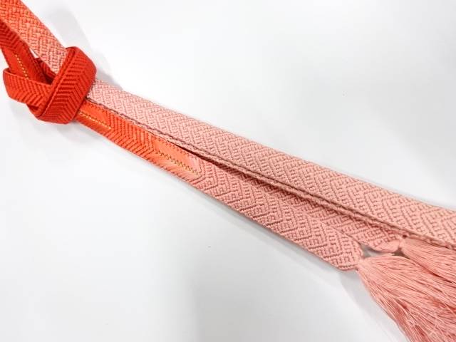 正絹　手組帯締め【中古】【着】