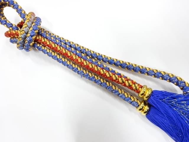 正絹　手組帯締め【中古】【着】