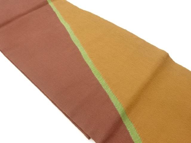 ふくれ織抽象模様名古屋帯【中古】【着】