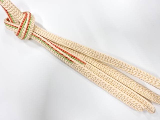 正絹　手組帯締め【中古】【着】