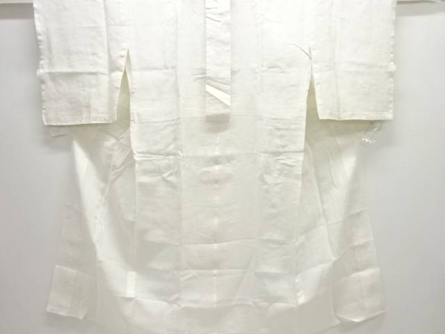 紗透かし織　桔梗模様長襦袢【アンティーク】【中古】【着】