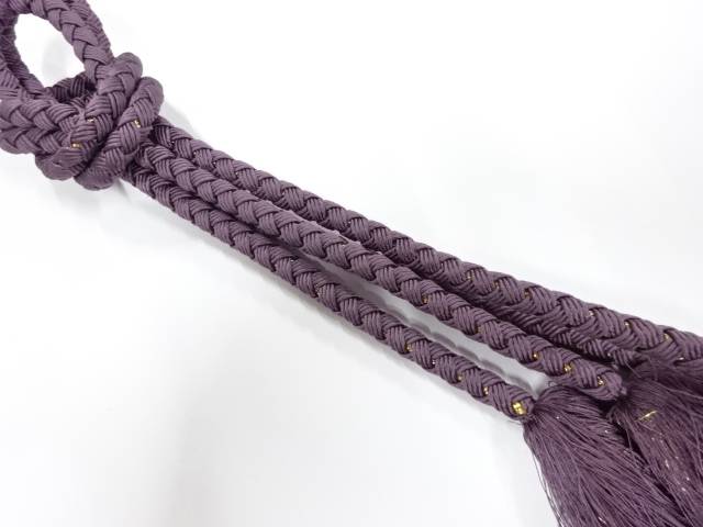 正絹　手組帯締め【中古】【着】