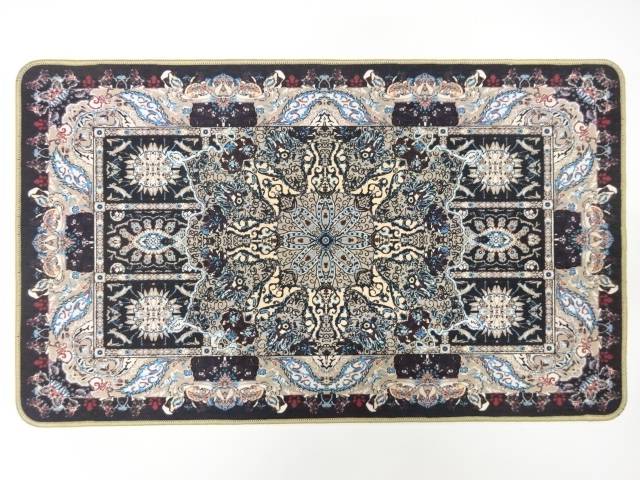 岡重　OKAJIMA　洗える滑り止め付き　玄関マット（ブラック）【新品】【着】【sp_off】