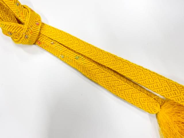 正絹　手組帯締め【中古】【着】