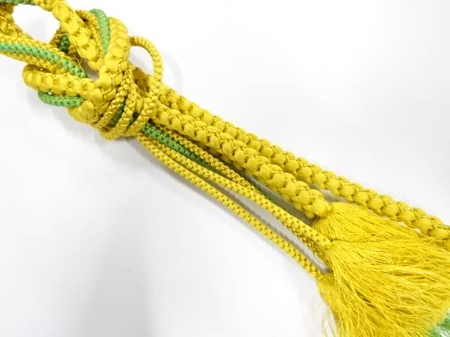 正絹　手組帯締め【中古】【着】