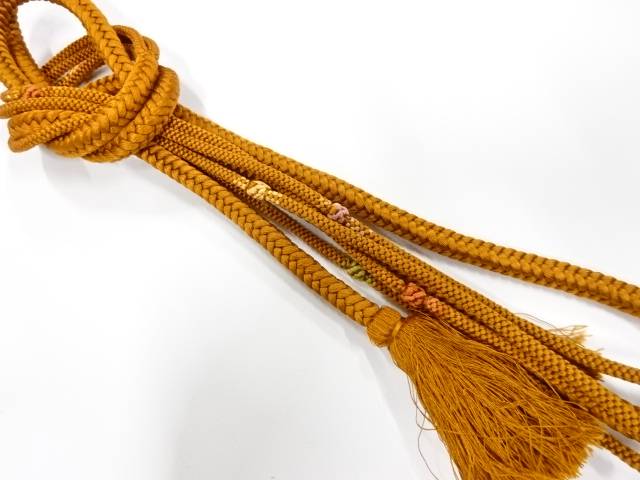 正絹　手組帯締め【中古】【着】