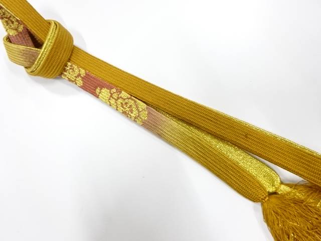 正絹　手組帯締め【中古】【着】