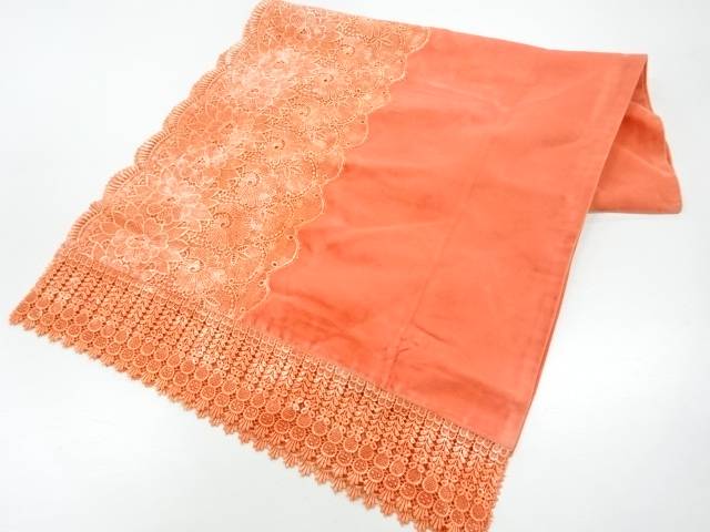 ビロードレース花模様ショール【中古】【着】【sp_off】