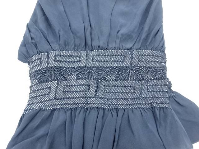 正絹　絞り抽象模様男物兵児帯【中古】【着】