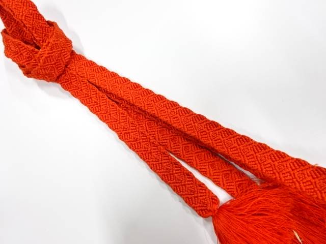 正絹　手組帯締め【中古】【着】