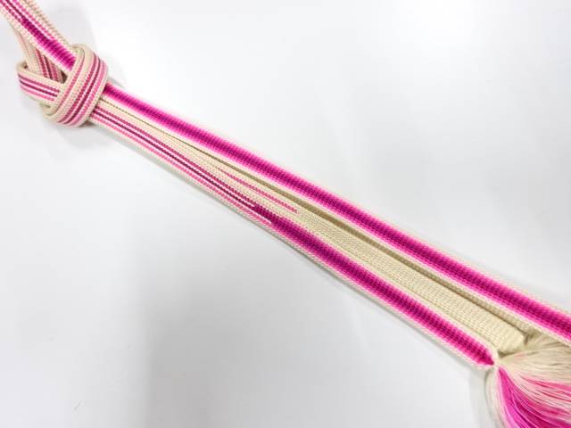 正絹　手組帯締め【中古】【着】