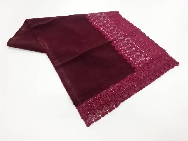 ビロードレース花模様ショール【リサイクル】【中古】【着】【その他】【sp_off】