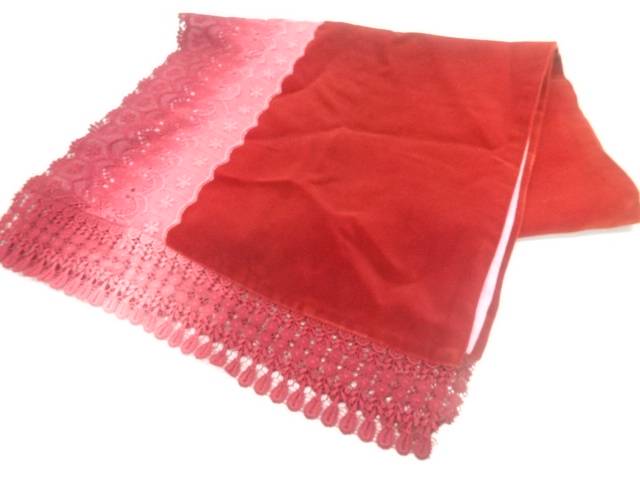 ビロードレース花模様ショール【中古】【着】【その他】【sp_off】