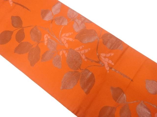 えんどう豆模様織り出し　名古屋帯【中古】【着】【名古屋帯】