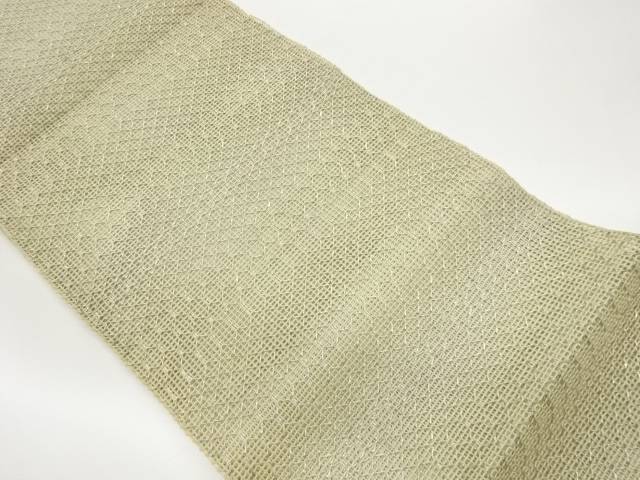 羅亀甲模様織出し名古屋帯【中古】【着】【名古屋帯】