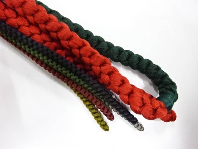 正絹　手組帯締め【中古】【着】【和装小物】