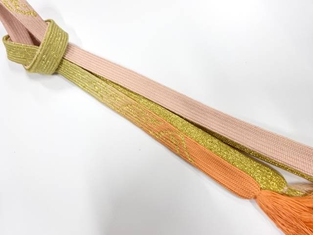 正絹　手組帯締め【中古】【着】【和装小物】