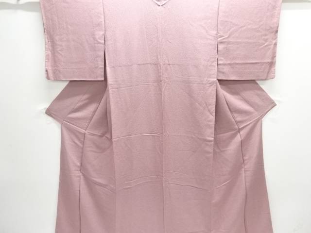 氷割れ模様織り出し色無地着物【中古】【着】【色無地】