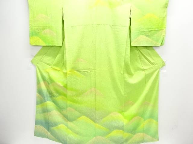 遠山に樹木模様訪問着【中古】【着】【訪問着・付下げ】