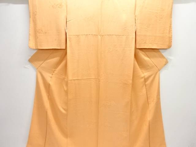 花唐草模様織り出し色無地着物【中古】【着】【色無地】