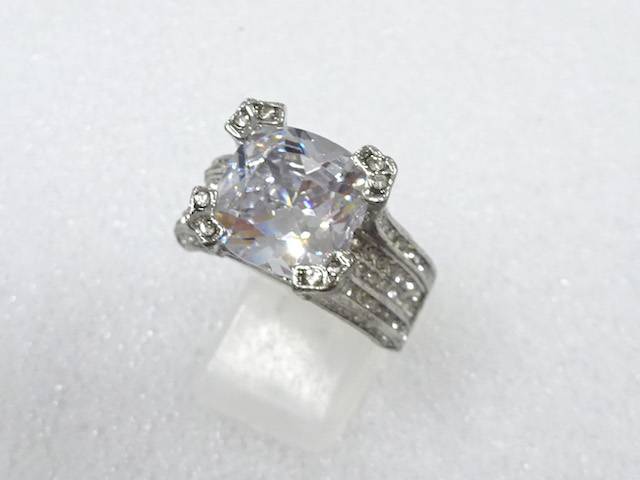 クリスタル　指輪(20号)【中古】【着】【アクセサリー】