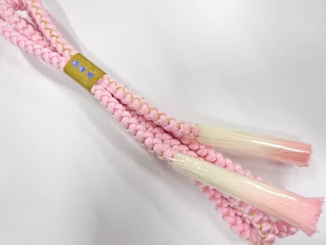 未使用品　正絹　手組帯締め【着】【和装小物】