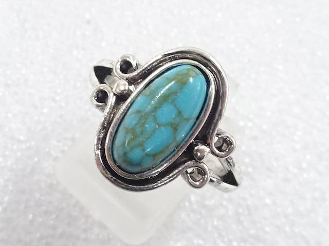 色石　指輪(17号)【中古】【着】【アクセサリー】