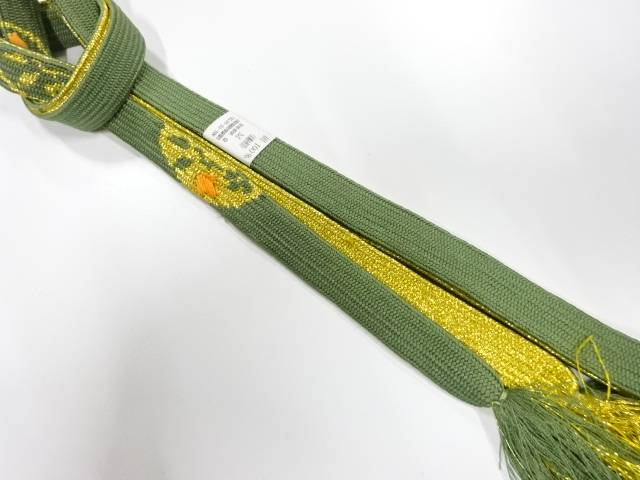 （単位：cm） 時代 現代(1989 - ) 状態 非常によい 素材 正絹 【商品説明】 状態は大変良いです。 使用可能です。 採寸：検品：守屋　撮影：守屋【合計3980円以上の購入で送料無料】 未使用品　正絹　手組帯締め【着】【和装小物】