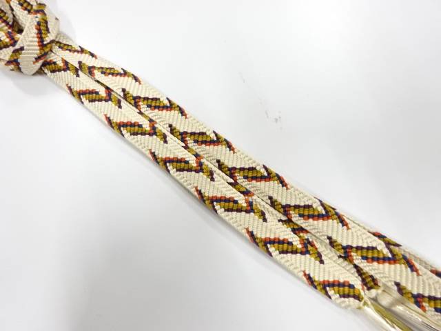 未使用品　正絹　手組帯締め【着】【和装小物】