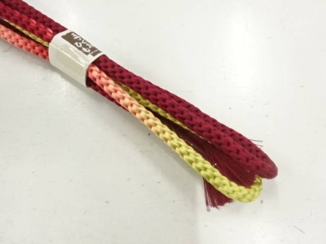 未使用品　正絹　手組帯締め【着】【和装小物】
