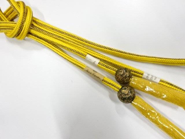 未使用品　正絹　撚り房　手組帯締め【着】【和装小物】